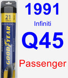 Passenger Wiper Blade for 1991 Infiniti Q45 - Assurance