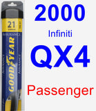 Passenger Wiper Blade for 2000 Infiniti QX4 - Assurance