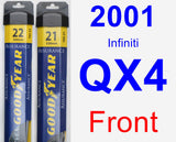 Front Wiper Blade Pack for 2001 Infiniti QX4 - Assurance