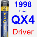 Driver Wiper Blade for 1998 Infiniti QX4 - Assurance