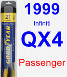 Passenger Wiper Blade for 1999 Infiniti QX4 - Assurance