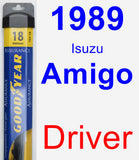 Driver Wiper Blade for 1989 Isuzu Amigo - Assurance