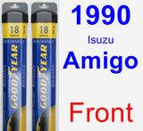 Front Wiper Blade Pack for 1990 Isuzu Amigo - Assurance