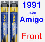 Front Wiper Blade Pack for 1991 Isuzu Amigo - Assurance