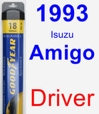 Driver Wiper Blade for 1993 Isuzu Amigo - Assurance