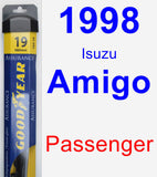 Passenger Wiper Blade for 1998 Isuzu Amigo - Assurance