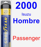 Passenger Wiper Blade for 2000 Isuzu Hombre - Assurance