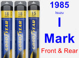 Front & Rear Wiper Blade Pack for 1985 Isuzu I-Mark - Assurance