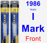 Front Wiper Blade Pack for 1986 Isuzu I-Mark - Assurance