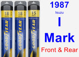 Front & Rear Wiper Blade Pack for 1987 Isuzu I-Mark - Assurance