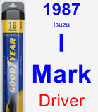 Driver Wiper Blade for 1987 Isuzu I-Mark - Assurance