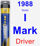 Driver Wiper Blade for 1988 Isuzu I-Mark - Assurance