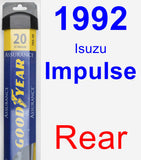 Rear Wiper Blade for 1992 Isuzu Impulse - Assurance