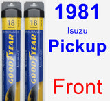 Front Wiper Blade Pack for 1981 Isuzu Pickup - Assurance