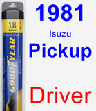 Driver Wiper Blade for 1981 Isuzu Pickup - Assurance