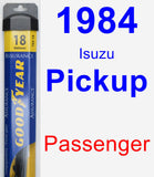 Passenger Wiper Blade for 1984 Isuzu Pickup - Assurance