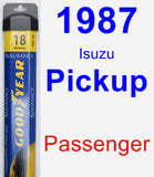 Passenger Wiper Blade for 1987 Isuzu Pickup - Assurance