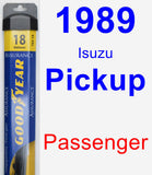 Passenger Wiper Blade for 1989 Isuzu Pickup - Assurance