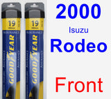 Front Wiper Blade Pack for 2000 Isuzu Rodeo - Assurance