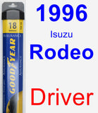 Driver Wiper Blade for 1996 Isuzu Rodeo - Assurance