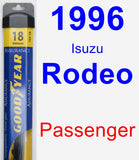 Passenger Wiper Blade for 1996 Isuzu Rodeo - Assurance