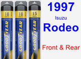 Front & Rear Wiper Blade Pack for 1997 Isuzu Rodeo - Assurance