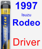 Driver Wiper Blade for 1997 Isuzu Rodeo - Assurance