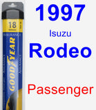 Passenger Wiper Blade for 1997 Isuzu Rodeo - Assurance