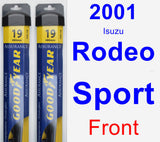 Front Wiper Blade Pack for 2001 Isuzu Rodeo Sport - Assurance