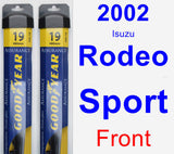 Front Wiper Blade Pack for 2002 Isuzu Rodeo Sport - Assurance