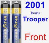 Front Wiper Blade Pack for 2001 Isuzu Trooper - Assurance