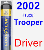 Driver Wiper Blade for 2002 Isuzu Trooper - Assurance