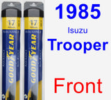 Front Wiper Blade Pack for 1985 Isuzu Trooper - Assurance