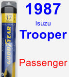 Passenger Wiper Blade for 1987 Isuzu Trooper - Assurance