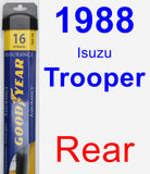 Rear Wiper Blade for 1988 Isuzu Trooper - Assurance