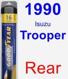 Rear Wiper Blade for 1990 Isuzu Trooper - Assurance