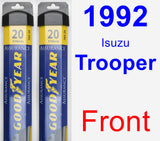 Front Wiper Blade Pack for 1992 Isuzu Trooper - Assurance