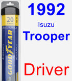 Driver Wiper Blade for 1992 Isuzu Trooper - Assurance