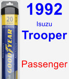 Passenger Wiper Blade for 1992 Isuzu Trooper - Assurance