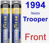 Front Wiper Blade Pack for 1994 Isuzu Trooper - Assurance