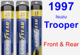 Front & Rear Wiper Blade Pack for 1997 Isuzu Trooper - Assurance