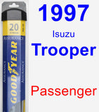 Passenger Wiper Blade for 1997 Isuzu Trooper - Assurance
