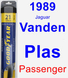 Passenger Wiper Blade for 1989 Jaguar Vanden Plas - Assurance