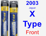 Front Wiper Blade Pack for 2003 Jaguar X-Type - Assurance