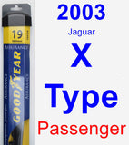 Passenger Wiper Blade for 2003 Jaguar X-Type - Assurance