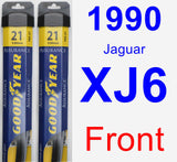 Front Wiper Blade Pack for 1990 Jaguar XJ6 - Assurance