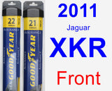 Front Wiper Blade Pack for 2011 Jaguar XKR - Assurance