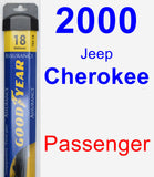 Passenger Wiper Blade for 2000 Jeep Cherokee - Assurance