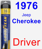 Driver Wiper Blade for 1976 Jeep Cherokee - Assurance