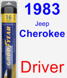 Driver Wiper Blade for 1983 Jeep Cherokee - Assurance